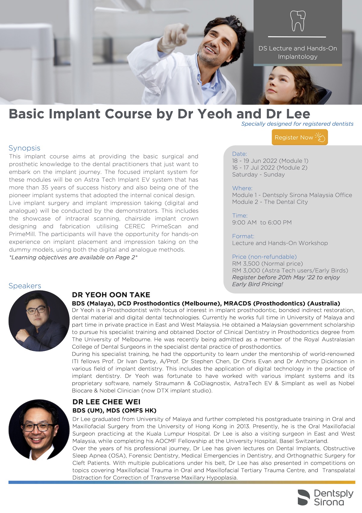 Basic Implant Course by Dr Yeoh and Dr Lee Flyer Final